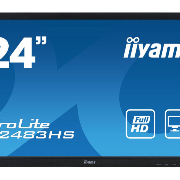 IIYAMA used οθόνη B2483HS LED, 24" Full HD, VGA/HDMI/DisplayPort, χωρίς βάση, Grade B - M-B2483HS-NS-GB